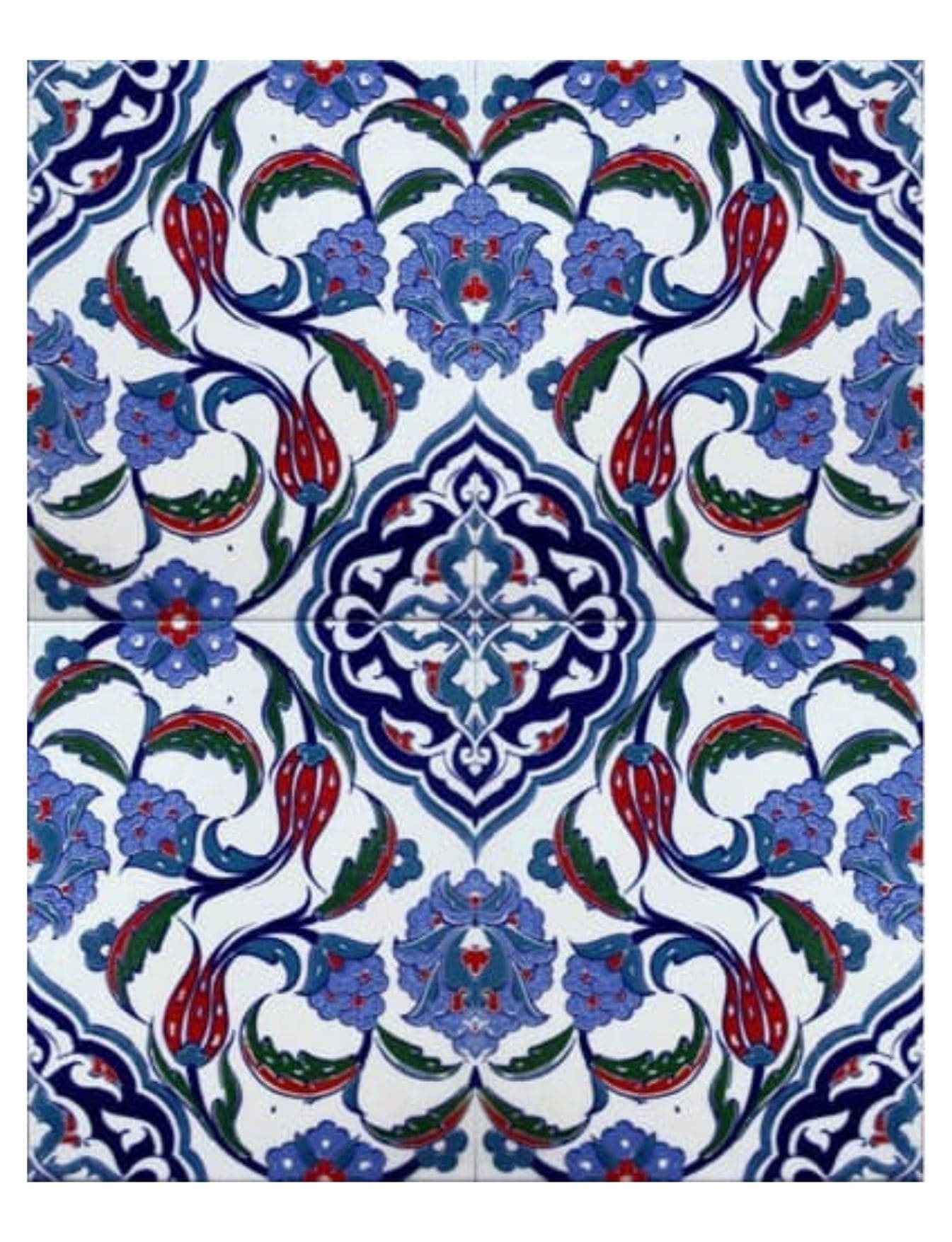 20x25 Çini Karo - 06, Dekorasyon Çini Seramik Modelleri 20x25