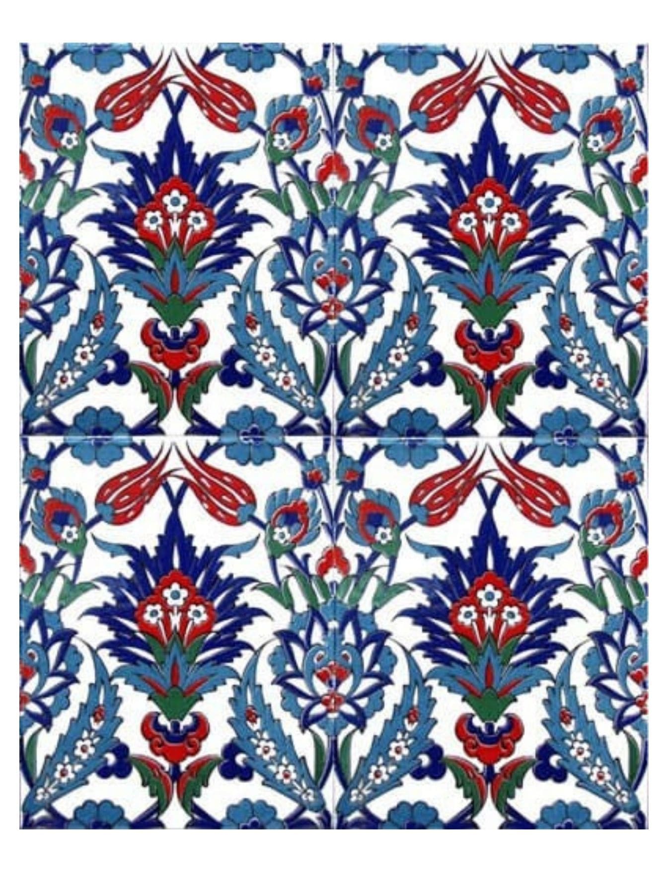 20x25 Çini Karo - 07, Osmanlı Çini Modeli 20x25