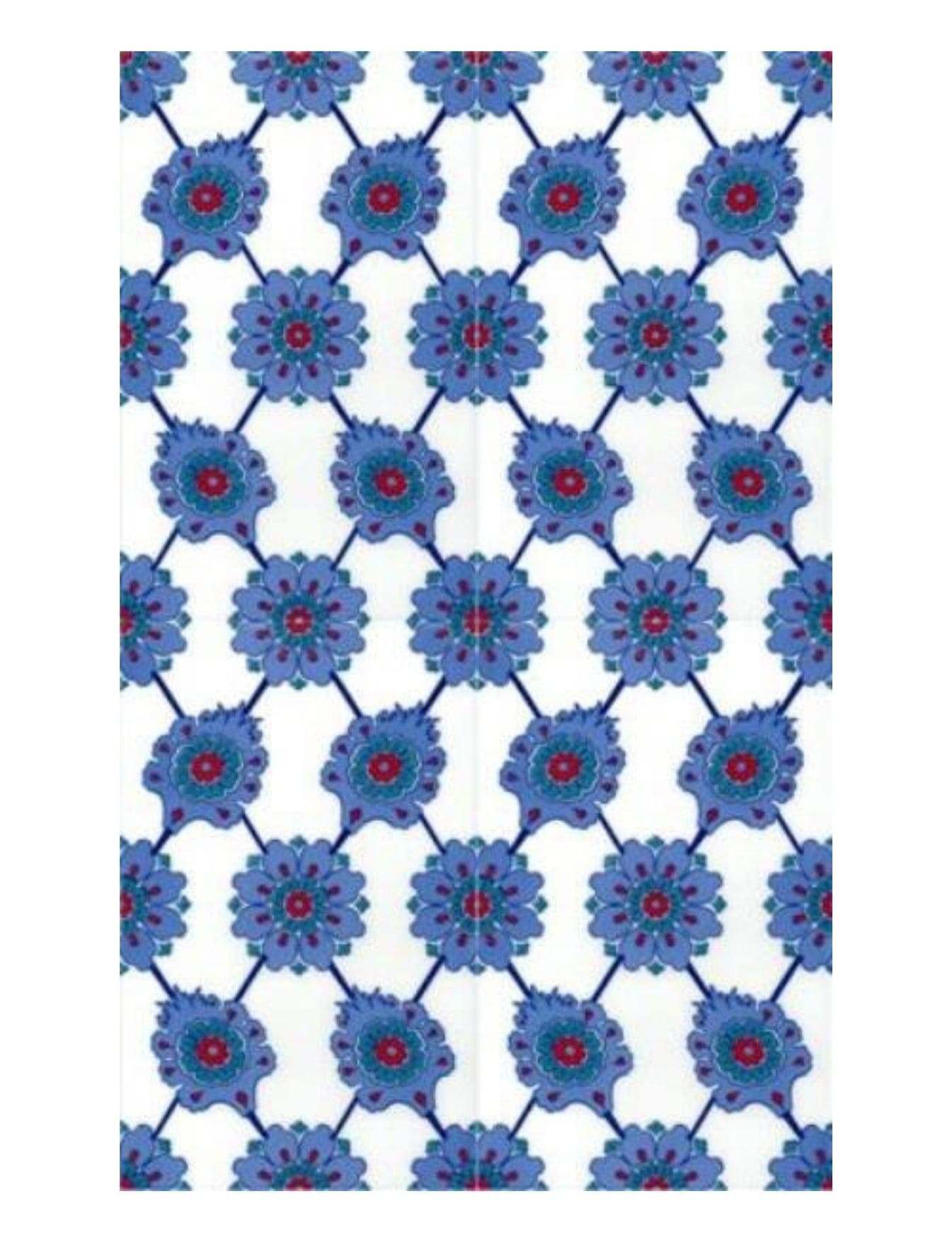 25x40 Çini Karo - 12, Mimari Restore Çini Modelleri