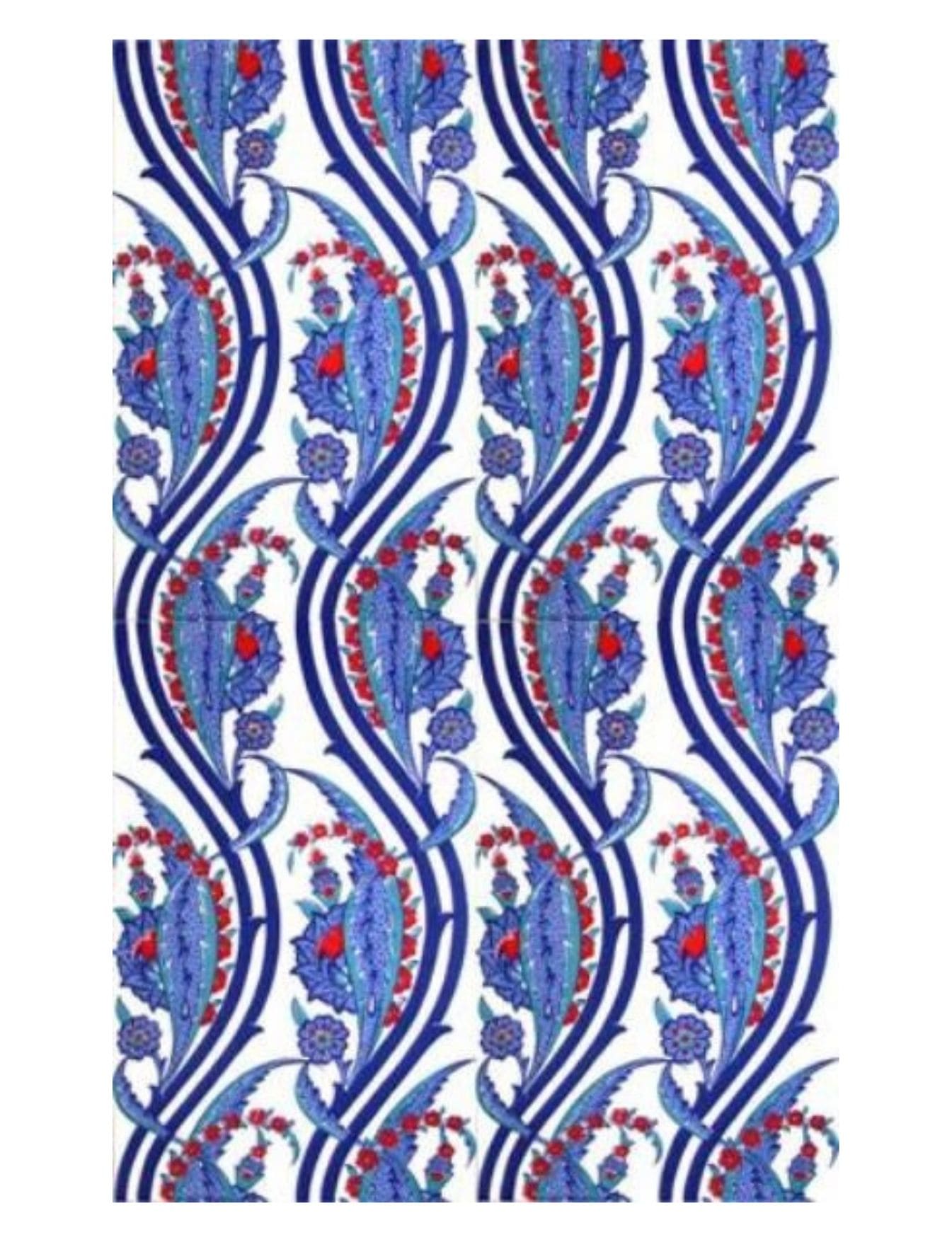 25x40 Çini Karo - 13, Dekorasyon Cami Karoları 25x40