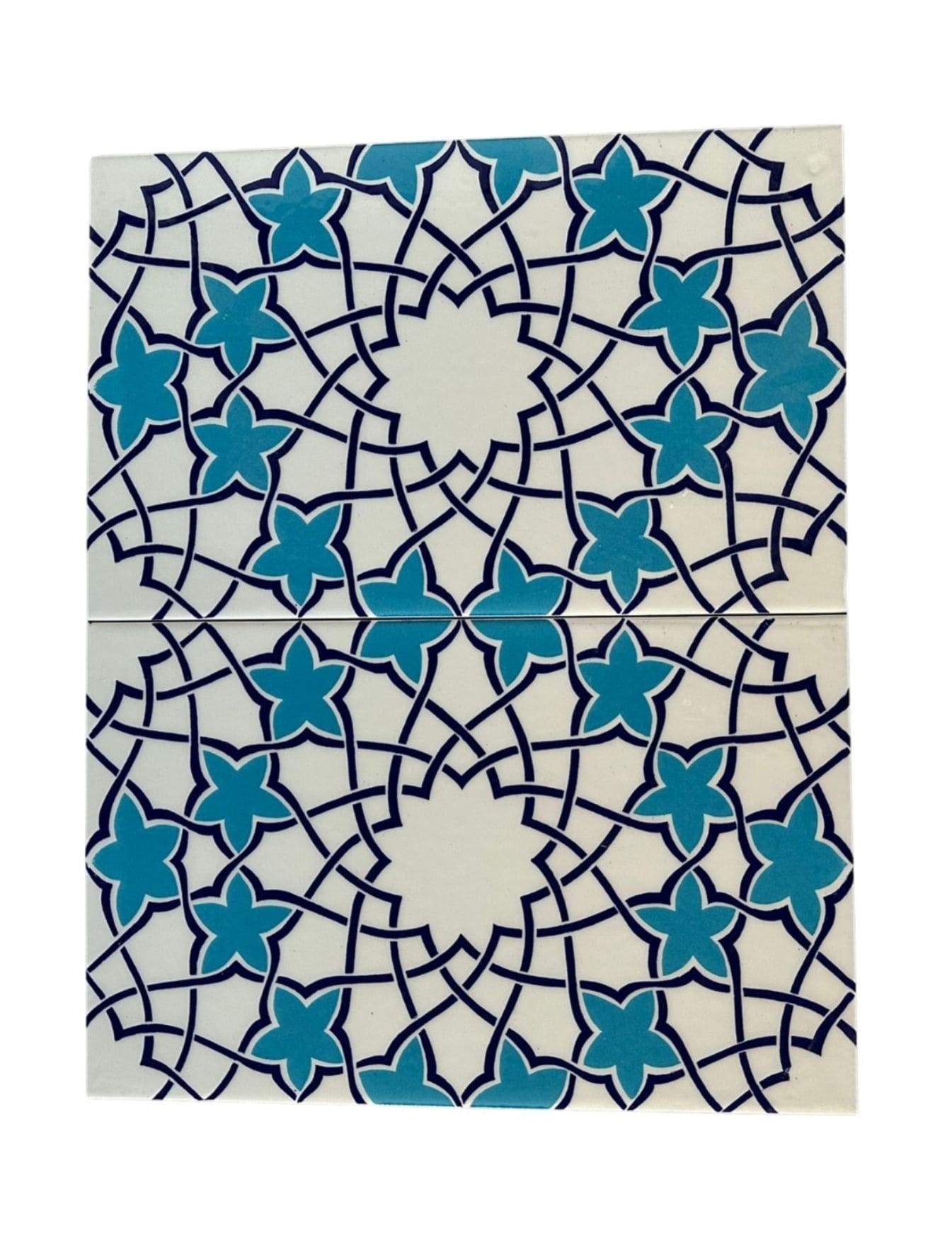 25x40 Çini Karo - 15, Kütahya Çini Selçuklu Motif 25x40