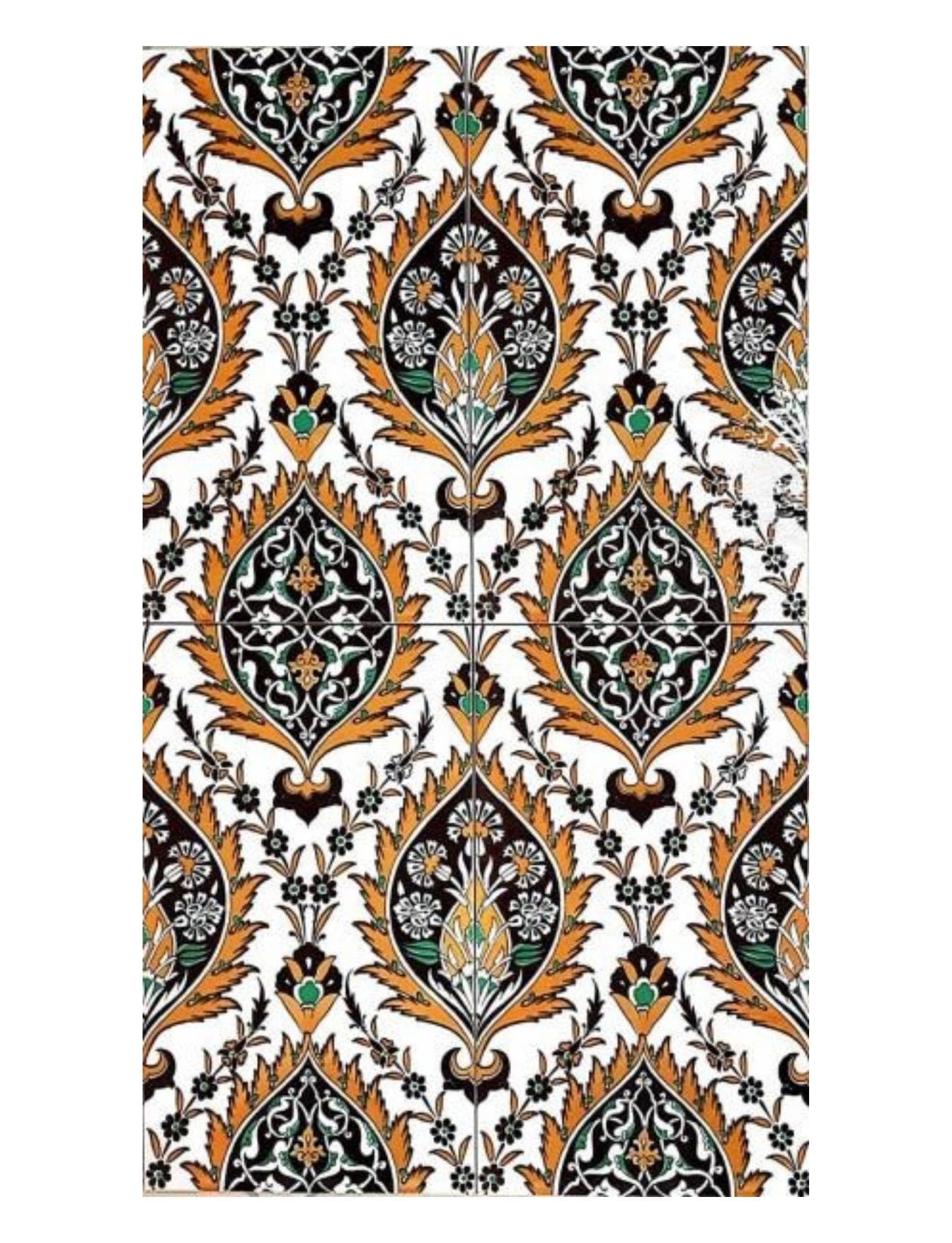 25x40 Çini Karo - 02, Cami Dizayn Dekor Çini Modelleri 25x40