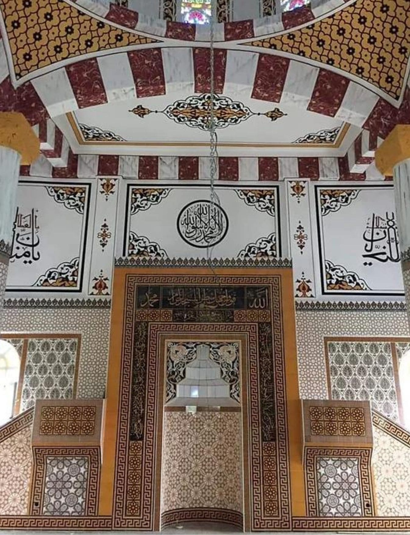 Mihrap Minber Kürsü Çeşitleri - 14, Minber Mihrap Kürsü Çini Süslemeleri