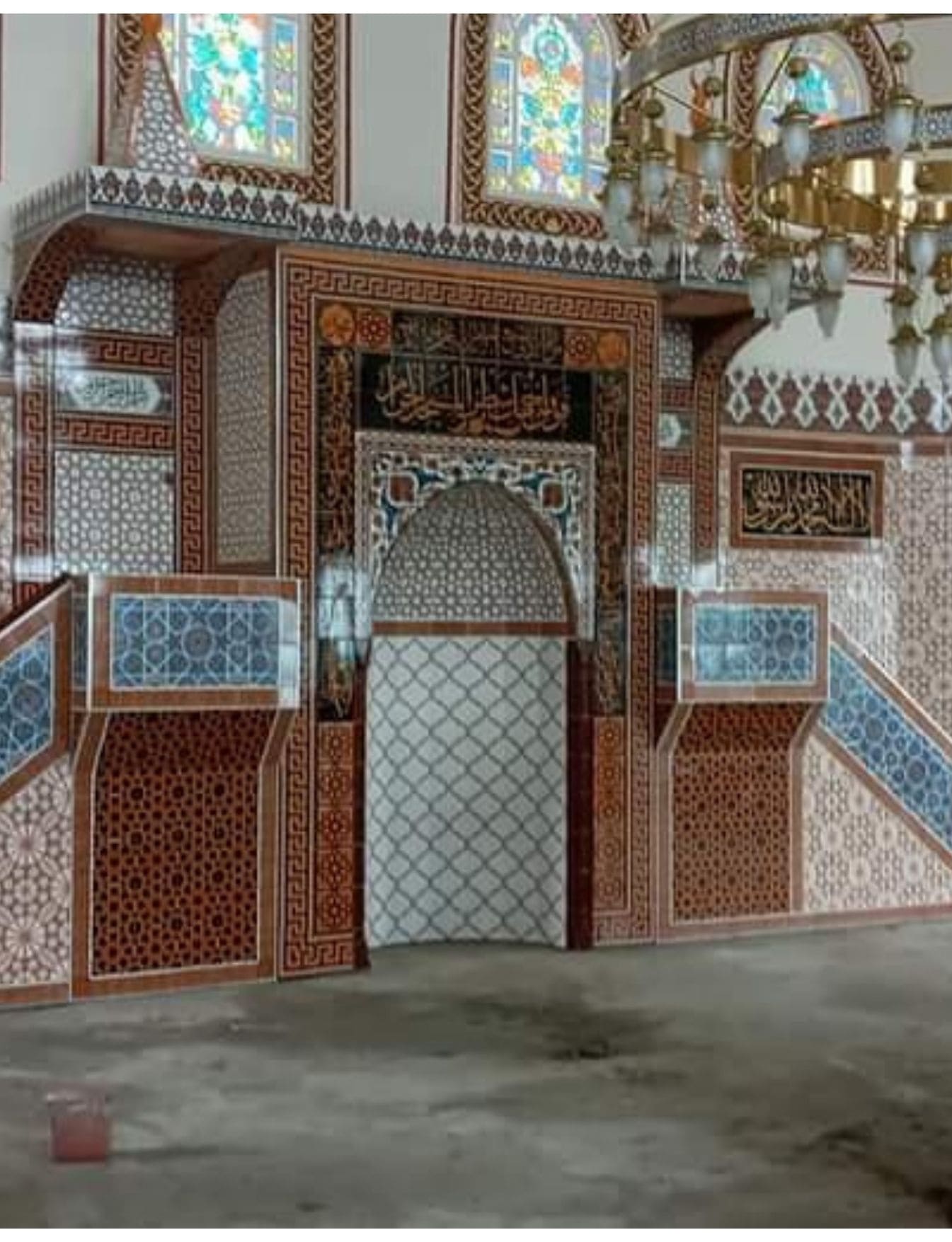 Mihrap Minber Kürsü Çeşitleri - 08, Cami Çini Mihrap minber Kürsü Modelleri