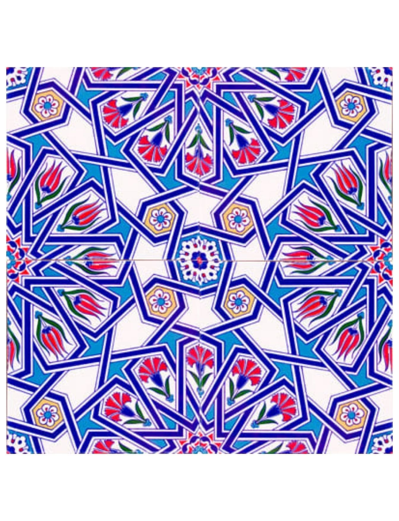 Çini Seramik Modelleri - 01, İznik Çini Sanatı Karoları 20x20