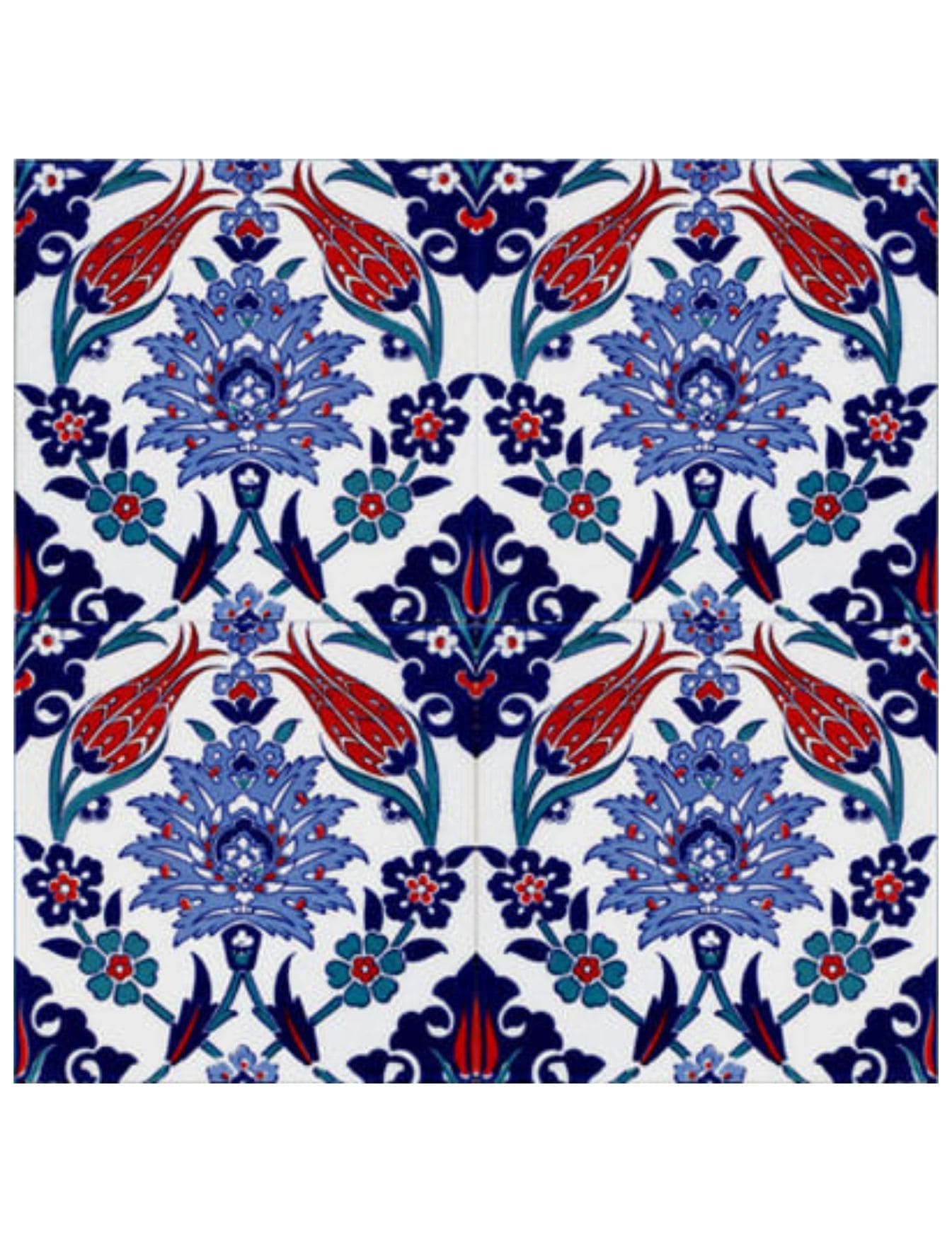 Çini Seramik Modelleri - 16, Kanuni Sultan Süleyman Türbe Çinisi 20x20