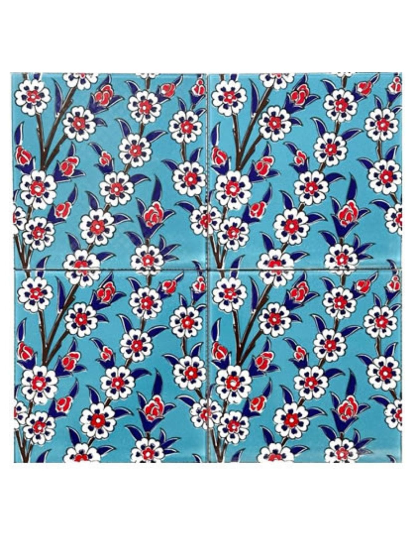 Çini Seramik Modelleri - 26, Hayat Ağacı Karo Çini Modelleri 20x20