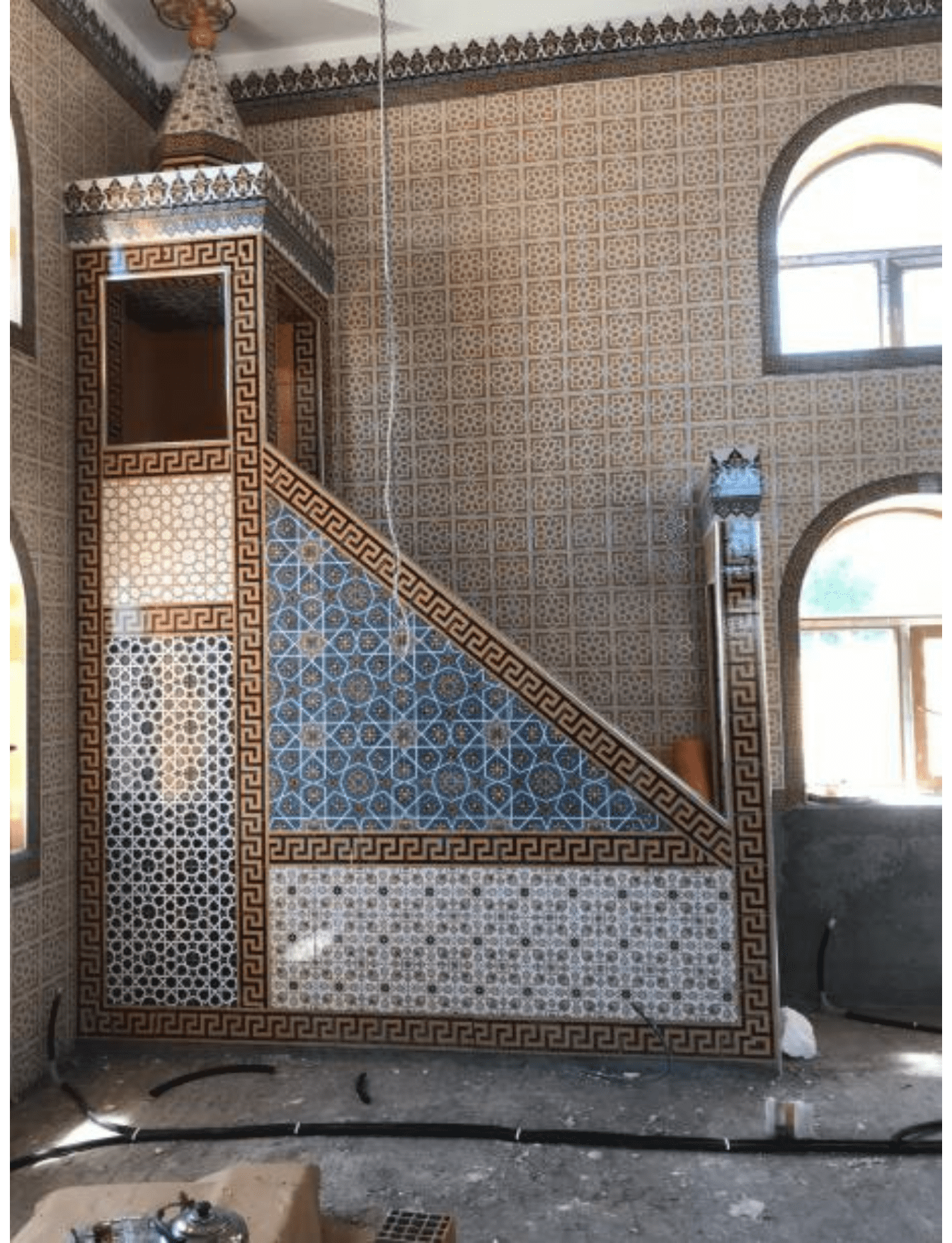 Cami Çini Minber - 17, 300x420 Cami Çini Minber Modelleri Desenleri