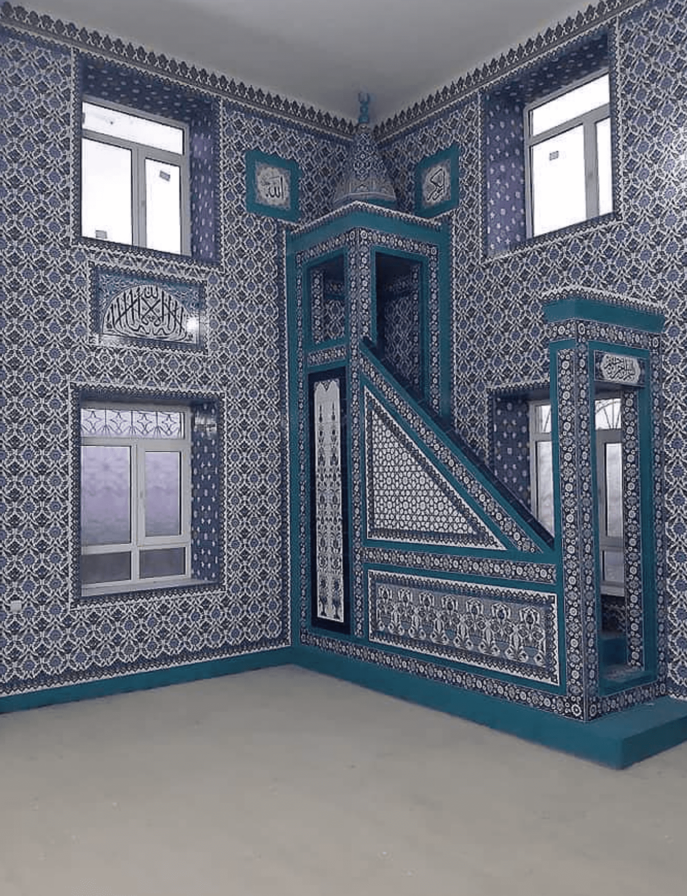 Cami Çini Minber - 25, Cami Minber Dekor Modelleri