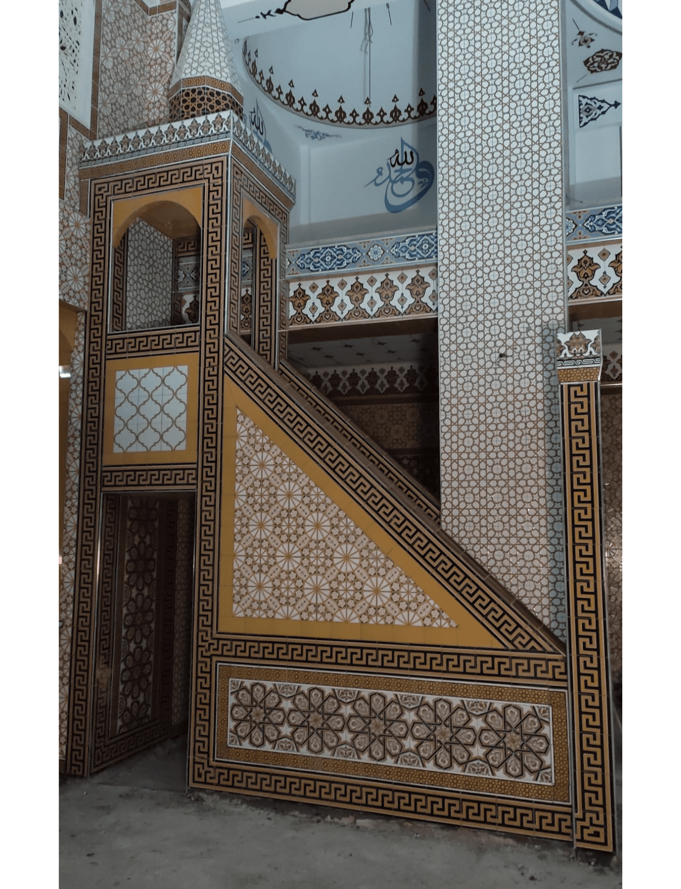 Cami Çini Minber - 04, Cami Çini Minber Fiyatları Çift Taraflı Modeli