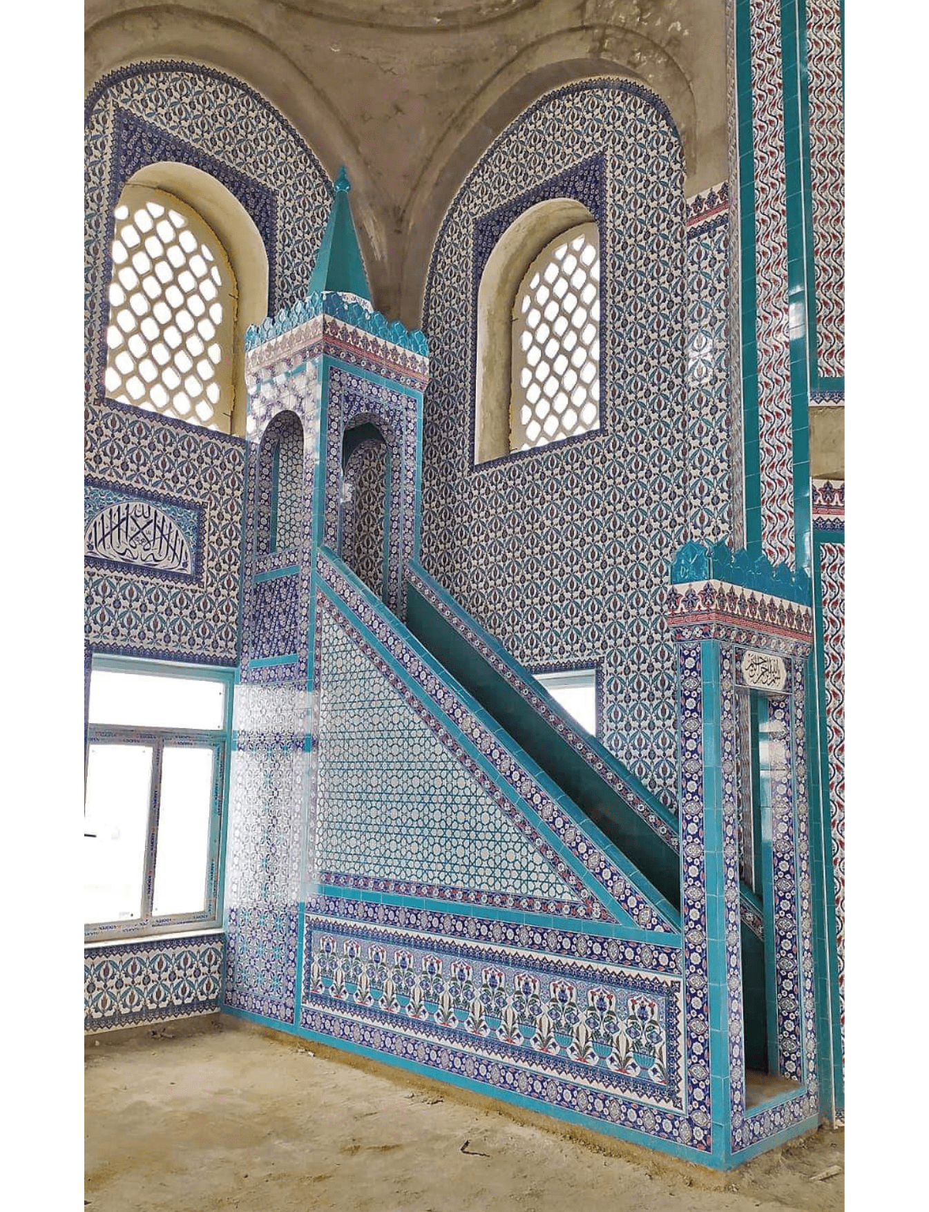 Cami Çini Minber - 48, Cami Tasarım Çini Minber Modelleri