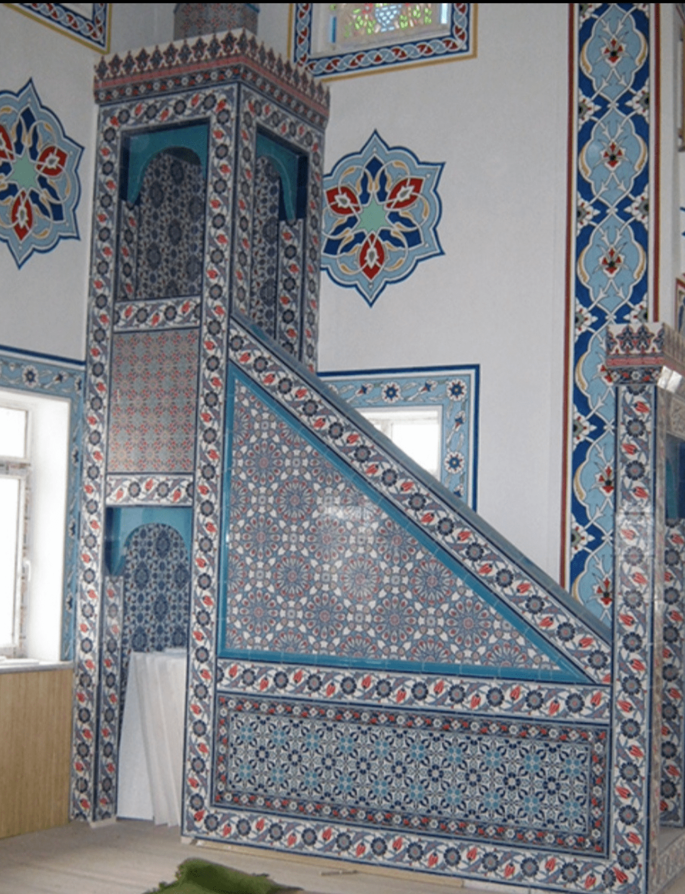 Cami Çini Minber - 52, Cami Minber Tasarım Çini Karoları