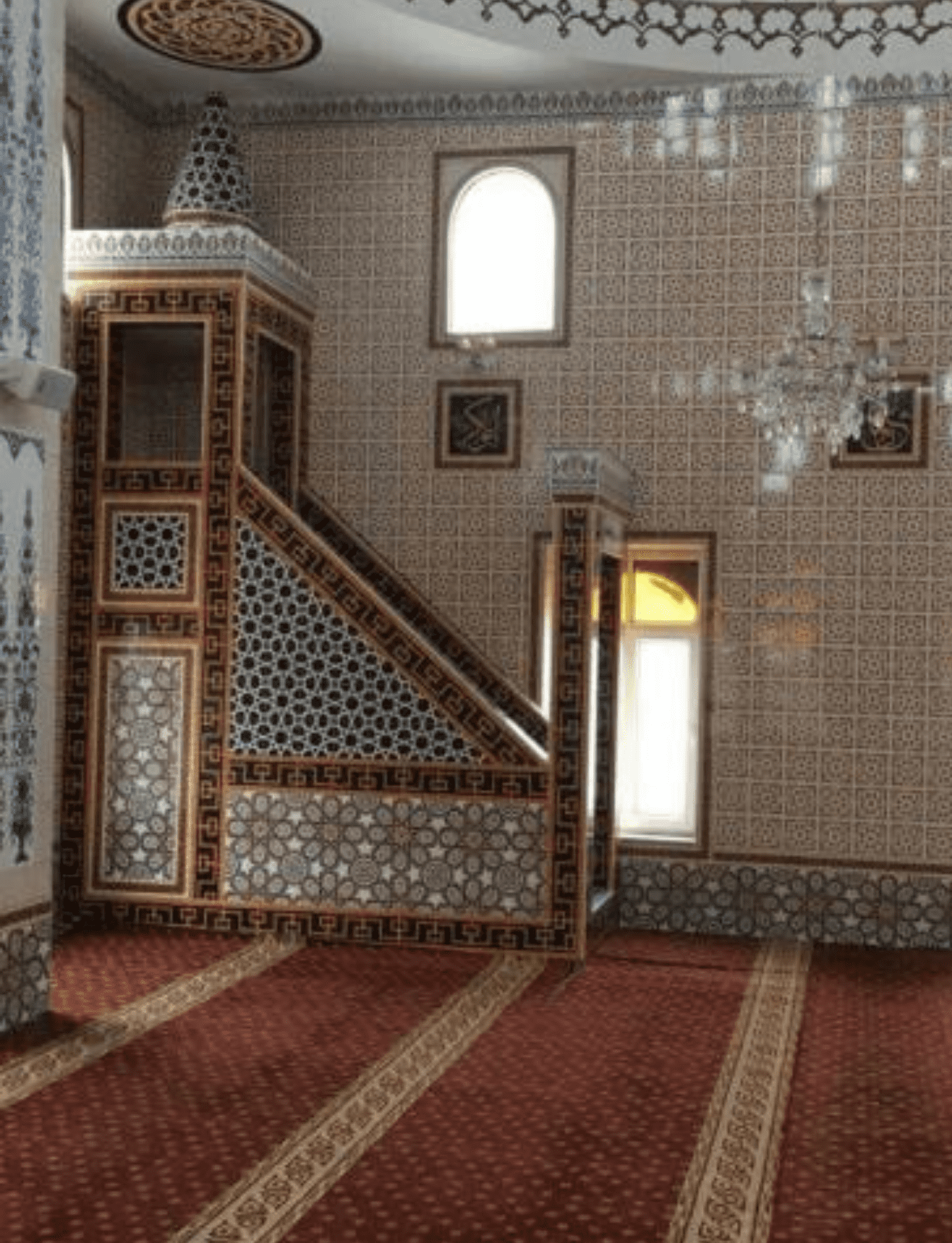 Cami Çini Minber - 56, Cami Çinileri Minber Modelleri 