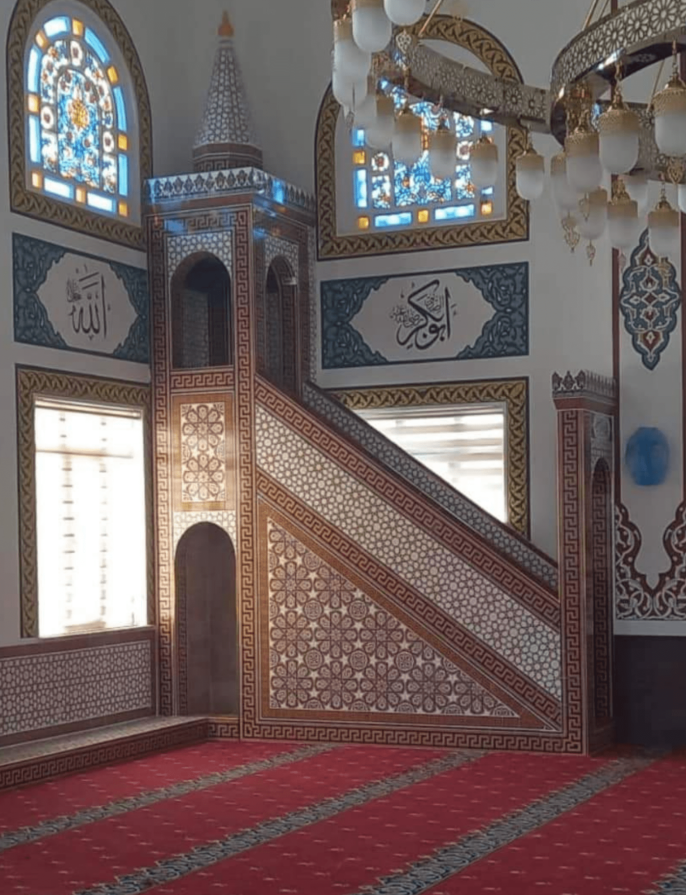 Cami Çini Minber - 62, Cami Dekorasyon Çini Minberleri